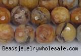 CVJ24 15.5 inches 10mm faceted round venus jasper beads wholesale