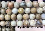 CWJ456 15.5 inches 16mm faceted round wood jasper beads wholesale