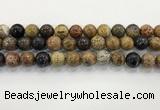 CWJ584 15.5 inches 12mm round wooden jasper beads wholesale