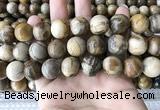 CWJ596 15.5 inches 16mm round wood jasper beads wholesale