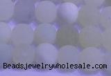 CXJ302 15.5 inches 8mm round matte New jade beads wholesale