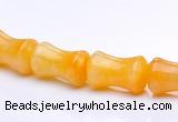 CYJ21 9*13mm bone shape yellow jade gemstone beads Wholesale