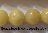 CYJ257 15.5 inches 18mm round yellow jade beads wholesale