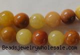 CYJ263 15.5 inches 10mm round mixed color yellow jade beads wholesale