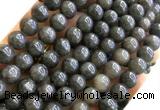 CYJ663 15 inches 10mm round dyed yellow jade beads wholesale