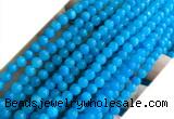 CYJ679 15 inches 4mm round dyed yellow jade beads wholesale