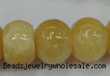 CYJ68 15.5 inches 18*25mm rondelle yellow jade beads wholesale