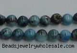 CYQ52 15.5 inches 8mm round dyed pyrite quartz beads wholesale