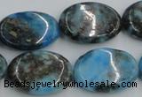 CYQ56 15.5 inches 18*25mm oval dyed pyrite quartz beads wholesale