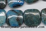 CYQ70 15.5 inches 20*20mm square dyed pyrite quartz beads wholesale