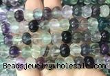 FGBS288 15 inches 8*10mm carved pumpkin fluorite gemstone beads