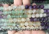 FLBS36 15 inches 8mm round colorful fluorite beads wholesale