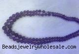 FLBS54 15 inches 6mm - 12mm round purple fluorite beads wholesale