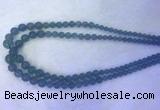FLBS55 15 inches 6mm - 12mm round blue fluorite beads wholesale