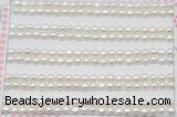 FWP452 half-drilled 4-4.5mm bread freshwater pearl beads
