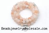 GMN7026 8mm pink aventurine 108 mala beads wrap bracelet necklace