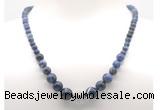 GMN7314 sodalite graduated beaded necklace & bracelet set