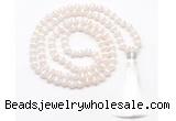 GMN8488 8mm, 10mm Tibetan agate 27, 54, 108 beads mala necklace with tassel
