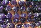 HGBS137 15 inches 15mm heart Amethyst beads wholesale