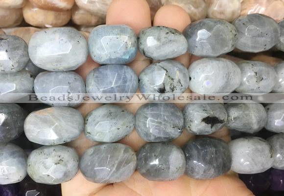 LBBS06 15 inches 12*16mm - 13*18mm faceted nuggets labradorite beads