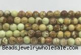 LEBS02 15 inches 6mm round lemon turquoise beads wholesale