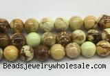 LEBS05 15 inches 12mm round lemon turquoise beads wholesale