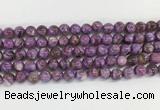 LPBS06 15 inches 6mm round purple Lepidolite beads wholesale