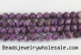 LPBS08 15 inches 10mm round purple Lepidolite beads wholesale