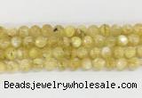 LPBS12 15 inches 8mm round yellow Lepidolite beads wholesale