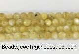 LPBS14 15 inches 10mm round yellow Lepidolite beads wholesale