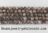 LPBS18 15 inches 8mm round natural purple Lepidolite beads wholesale