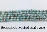 LRBS09 15 inches 5*8mm rondelle larimar gemstone beads wholesale