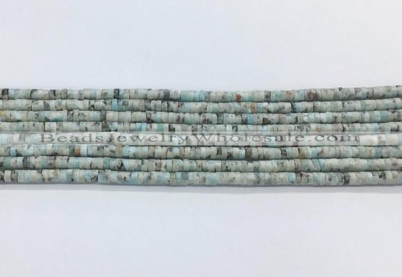 LRBS15 15 inches 2*4mm heishi larimar gemstone beads wholesale