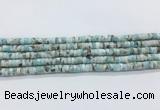 LRBS17 15 inches 3*6mm heishi larimar gemstone beads wholesale