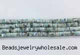 LRBS18 15 inches 4*7mm heishi larimar gemstone beads wholesale