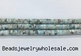 LRBS19 15 inches 4*8mm heishi larimar gemstone beads wholesale