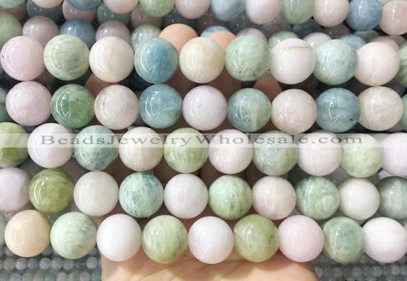 LSBS1000 15 inches 14mm round morganite gemstone beads wholesale