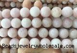 LSBS1004 15 inches 18mm round morganite gemstone beads wholesale