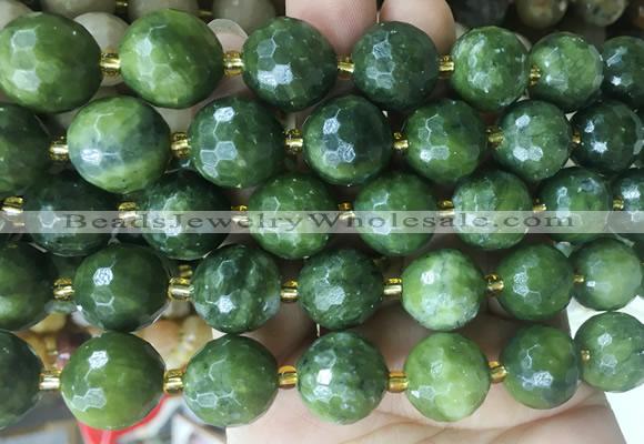 LSBS11 15 inches 16mm faceted round China jade beads wholesale