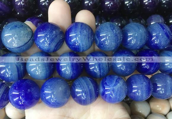 LSBS122 15 inches 20mm round agate gemstone beads wholesale