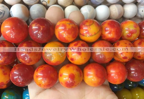 LSBS131 15 inches 20mm round agate gemstone beads wholesale