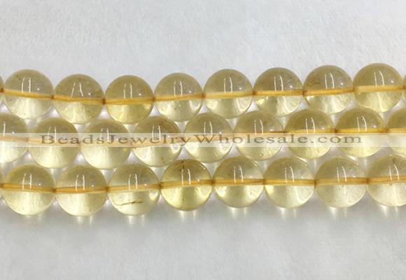LSBS161 15 inches 18mm round citrine gemstone beads wholesale