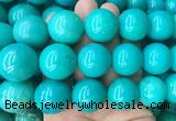 LSBS184 15 inches 22mm round green howlite turquoise beads wholesale