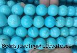 LSBS189 15 inches 18mm round blue howlite turquoise beads wholesale