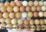 LSBS198 15 inches 16mm round red aventurine gemstone beads wholesale
