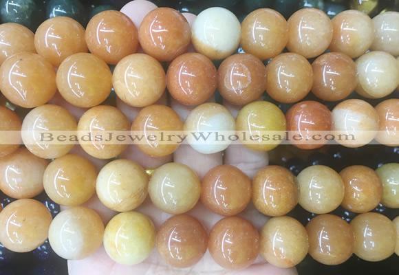 LSBS198 15 inches 16mm round red aventurine gemstone beads wholesale