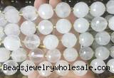 LSBS212 15 inches 16mm faceted round Angola crystal quartz beads wholesale