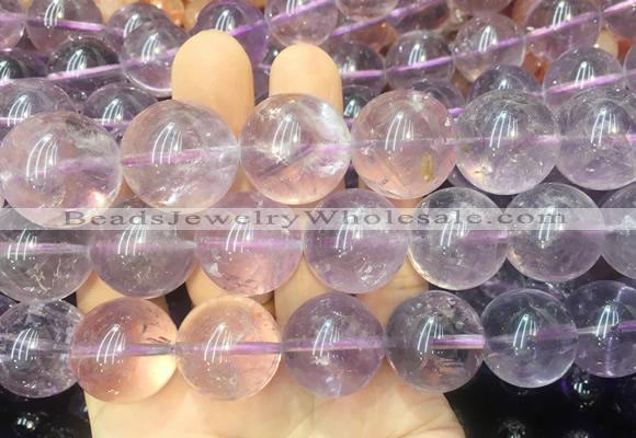 LSBS226 15 inches 20mm round Light amethyst gemstone beads wholesale