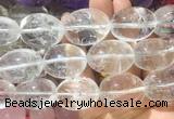 LSBS250 7.5 inches 22*30mm - 25*35mm nuggets white crystal gemstone beads wholesale