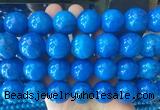 LSBS258 15 inches 20mm round blue agate gemstone beads wholesale
